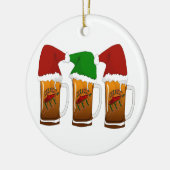 Tres Amigos KerstCerveza Keramisch Ornament (Links)