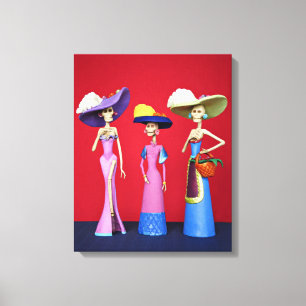Tres Catrinas Canvas Afdruk