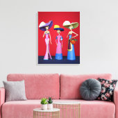 Tres Catrinas Canvas Afdruk (Insitu (Woonkamer))