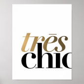 TRES CHIC 11x14'' | POSTER TYPOGRAFIE (Voorkant)