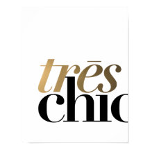 TRES CHIC 11x14'' | POSTER TYPOGRAFIE