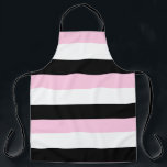 Très Chic Black Schort<br><div class="desc">Très Chic Black Très Chic Black gestreept schort komt overeen met de "Black,  White and Pink categorie home decor and gift design. Op celeste@khoncepts.com</div>