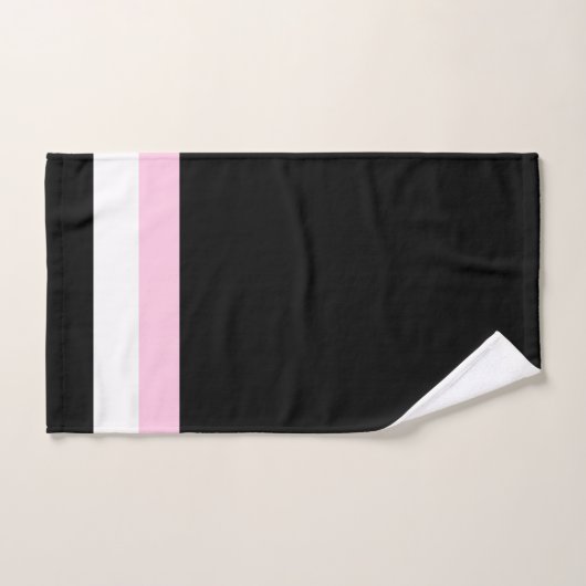 Très Chic Black Stripes Bad Handdoek (Handdoek)