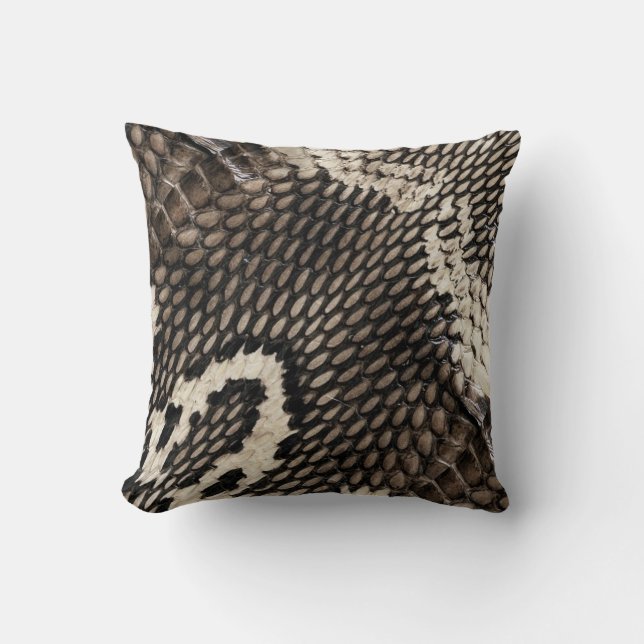 Très Chic Cobra Snake Skin Home Decor Kussen (Voorkant)