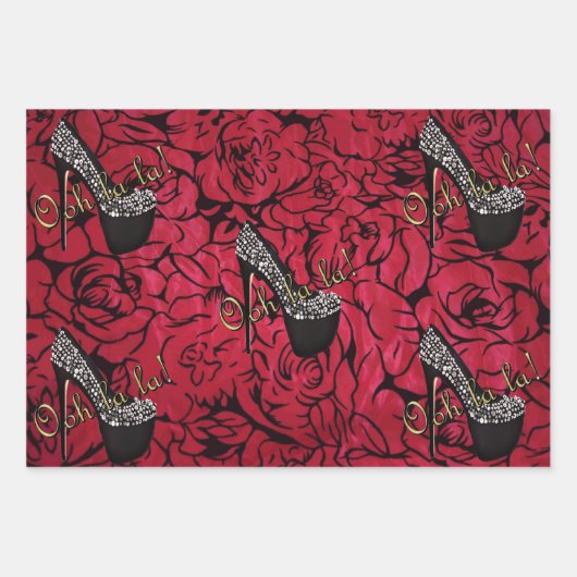 Tres Chic Fleurs Inpakpapier Vel (Voorkant)