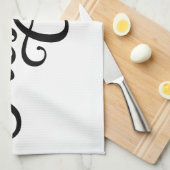 Très chic, Franse woordkunst, tekstontwerp met roo Theedoek (Quarter Fold)