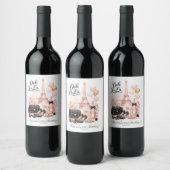 Très Chic in the City Pink Paris Party Wijn Etiket (Flessen)