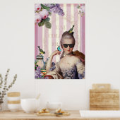 Très Chic Marie Antoinette in schaduwen Poster (Keuken)