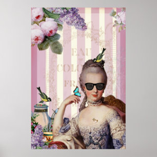Très Chic Marie Antoinette in schaduwen Poster