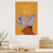 Très Chic Mode Print Elegante Franse kunst (Keuken)