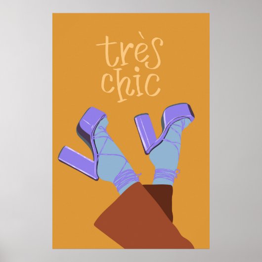 Très Chic Mode Print Elegante Franse kunst (Voorkant)