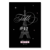 Trés Chic Parijse Sweet 16 Black ID1162 Kaart (Achterkant)