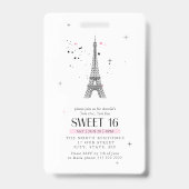 Trés Chic Parijse Sweet 16 ID1162 Badge (Achterkant)