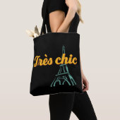 Tres Chic Stylish  French Word Phrase Tote Bag (Dichtbij)