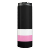 Très Chic Zwart, Roze en Wit Thermosbeker (Achterkant)