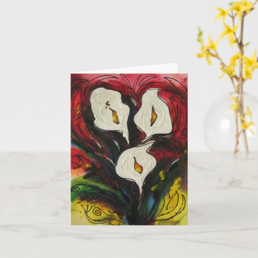 Tres Fleurs Kaart (Gele Bloem)