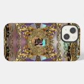 Très fraai Pretty Monogram iPhone Hoesje (Achterkant horizontaal)
