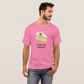 Tres Leches Cake plak grafisch: jouw naam / slogan T-shirt (Voorkant volledig)