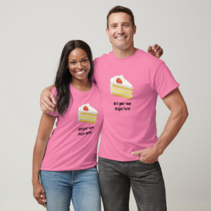 Tres Leches Cake plak grafisch: jouw naam / slogan T-shirt
