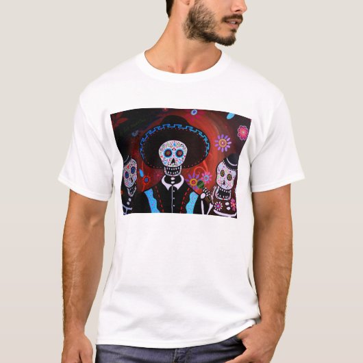 TRES MARIACHI DAY OF THE DOAD SHIRT (Voorkant)