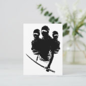 tres ninjas briefkaart (Staand voorkant)