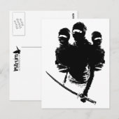 tres ninjas briefkaart (Voorkant / Achterkant)