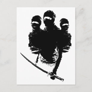 tres ninjas briefkaart
