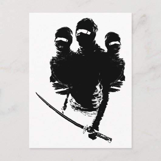 tres ninjas briefkaart (Voorkant)