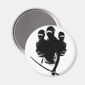 tres ninjas magneet (Voorkant / Achterkant)