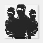 tres ninjas magneet (Voorkant)