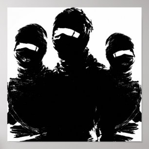 tres ninjas poster