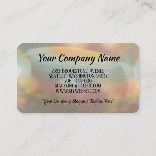 Très Orné Elegant Frans Barok Professioneel Visitekaartje (Achterkant)