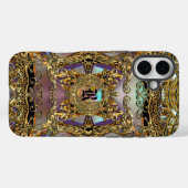 Très orné monogram Case-Mate iPhone case (Achterkant (horizontaal))