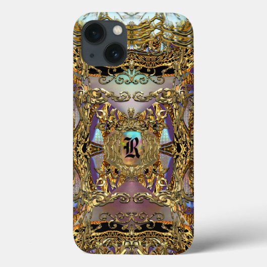 Très orné  monogram Case-Mate iPhone case (Achterkant)