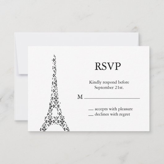 Tres Paris RSVP (Achterkant)