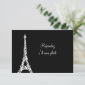 Tres Paris RSVP Kaartje (Staand voorkant)