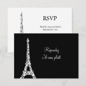 Tres Paris RSVP Kaartje (Voorkant / Achterkant)