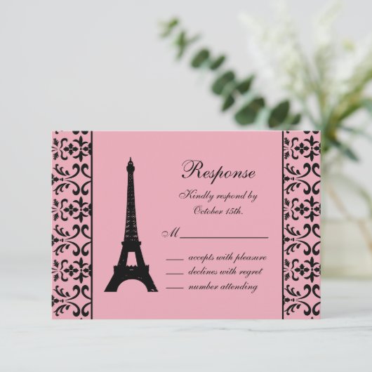 Tres Paris RSVP (roze) (Staand voorkant)
