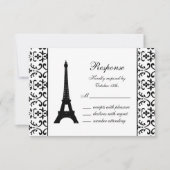 Tres Paris RSVP (wit) Kaartje (Voorkant)