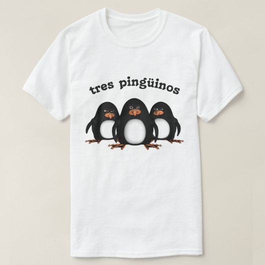 Tres Pingüinos T-shirt (Design voorkant)