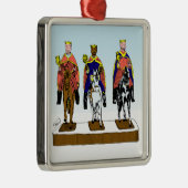 Tres Reyes Magos/Three Wise Mannen Metalen Ornament (Rechts)