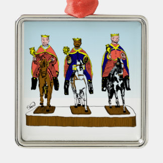 Tres Reyes Magos/Three Wise Mannen Metalen Ornament
