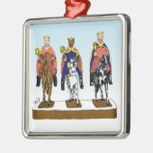 Tres Reyes Magos/Three Wise Mannen Metalen Ornament (Links)