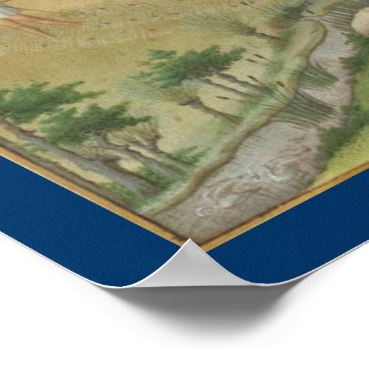 Très Riches Heures - juli Poster (Hoek)