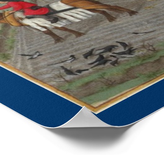 Très Riches Heures - oktober Poster (Hoek)