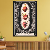 Três Sagrados Corações Canvas Afdruk (Insitu (Woonkamer))