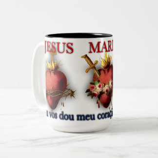 Três Sagrados Corações Tweekleurige Koffiemok