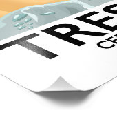 Tresaith, Ceredigion strand Wales poster (Hoek)