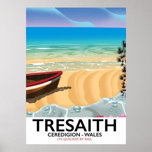 Tresaith, Ceredigion strand Wales poster (Voorkant)