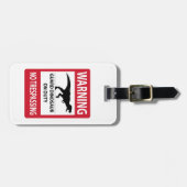 Trespassing-teken (T-Rex) Bagagelabel (Voorkant horizontaal)